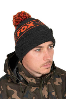 FOX Čepice Collection Black/Orange Bobbles (CHH021)