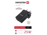 Adaptér cestovní pro iPhone/Samsung SWISSTEN 22045300 pro použití z ČR ve Velké Británii
