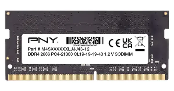 PNY MN8GSD42666 / Operační paměť / 8 GB / DDR4 / 2666 MHz / SO-DIMM / CL19 (MN8GSD42666-SB)