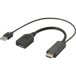 CLUB3D CAC-2070 aktivní redukce DisplayPort 1.2 na HDMI 2.0 černá / 4K 60Hz (CAC-2070)