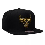 Mitchell & Ness Pánská kšiltovka Chicago Bulls NBA Black and Gold Snapback
