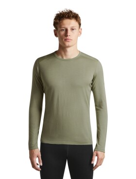 Pánské merino triko dlouhý rukáv ICEBREAKER Mens 200 Oasis LS Crewe, Lichen velikost: M