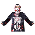 Kostým Kostlivec s maskou klučičí 110/120 cm
