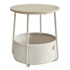 Odkládací stolek 45x45x50cm, mdf, kašmír, AKF-E1023 CRM