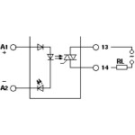 Elektronický přepínací kontakt MICROOPTO Weidmüller MOS 24VDC/5-48VDC 0,5A, Vstupní signál 5 - 48 V/DC / 500 mA mA, 1 ks