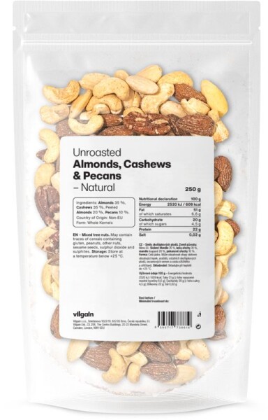 Vilgain Mix ořechů – Natural 250 g