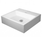 DURAVIT - Vero Air Umyvadlová mísa 50x47 cm, bez přepadu, bez otvoru pro baterii, bílá 2352500070