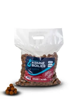 Greyfish Krmné boilies ACTIVE Chilli/Krab 5kg 24mm (G00006)