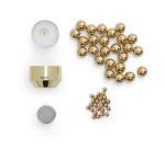 GEJST Magnetický svícen na čajovou svíčku Molekyl 1 – Brass, zlatá barva