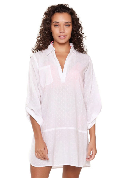 Plážové šaty 7229 white - LingaDore bílá L