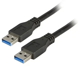 EFB černá / USB kabel A-A / USB 3.0 5 Gbit/s / 1 m (K5210SW.1)