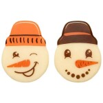 Barbara Luijckx sp. z o. o. Dekorace čokoládová Sněhulák hlava 12 ks