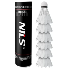 NILS NBL6206 Badmintonové míčky z peří 6 ks (5907695593709)