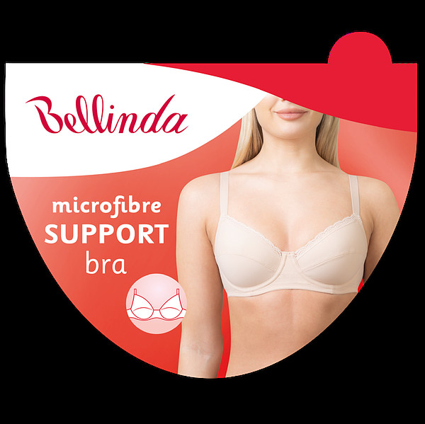 Podprsenka s kosticí SUPPORT BRA - BELLINDA - černá 85 E