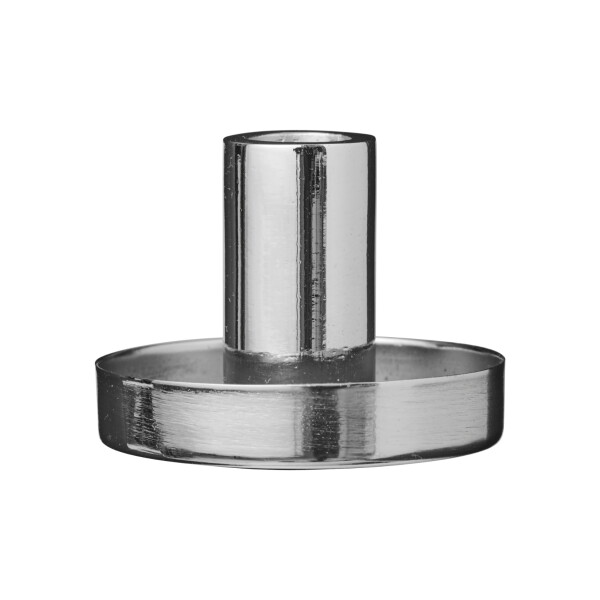 Ib Laursen Kovový svícen Silver Ø 5,4 cm, stříbrná barva, kov