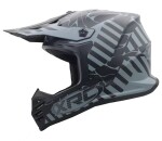 Dětská helma Xrc MX Jasper 2.0 black/grey - YM / šedá