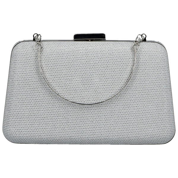 Módní dámské psaníčko Michelle Moon Rixa, stříbrné