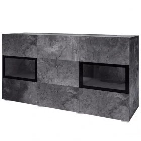 Komoda Baros 26 2D3S tmavý beton