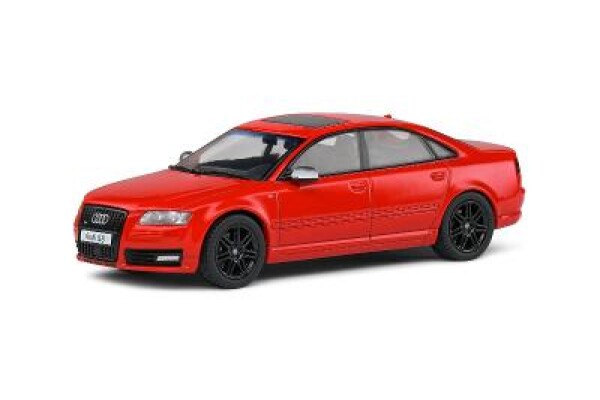 Audi S8 D3 - 1:43 - Solido - 2010 - Červená - Black Line