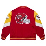 Mitchell & Ness Pánská bunda Kansas City Chiefs NFL Throw it Back Heavyweight Satin Velikost: M