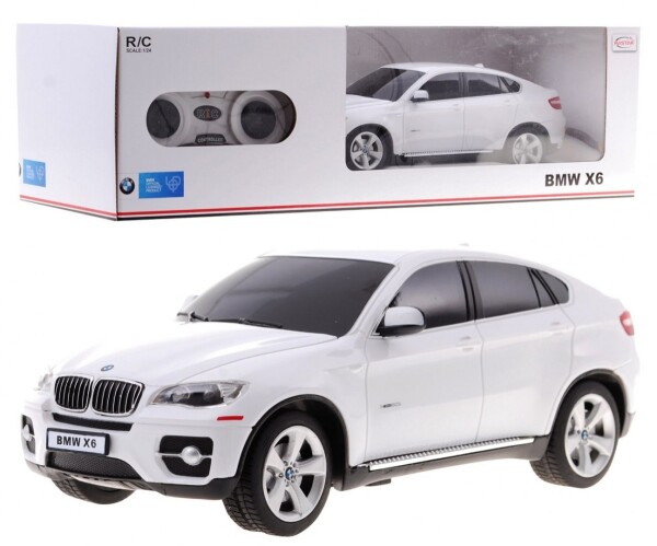 RASTAR Auto na dálkové ovládání R/C BMW X6 Rastar 1:24 bílé