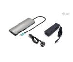 I-tec USB-C Metal Nano 2x HDMI Docking Station, PD 100W + Charger 100W (bundle) EDF_2108608