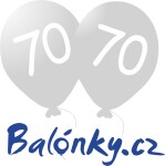Balónek 70. narozeniny stříbrný metalický Balonky.cz Balónek 70. narozeniny stříbrný metalický Balonky.cz