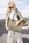 Stylová kabelka Reisenthel Daily Shopper Rhombus olive