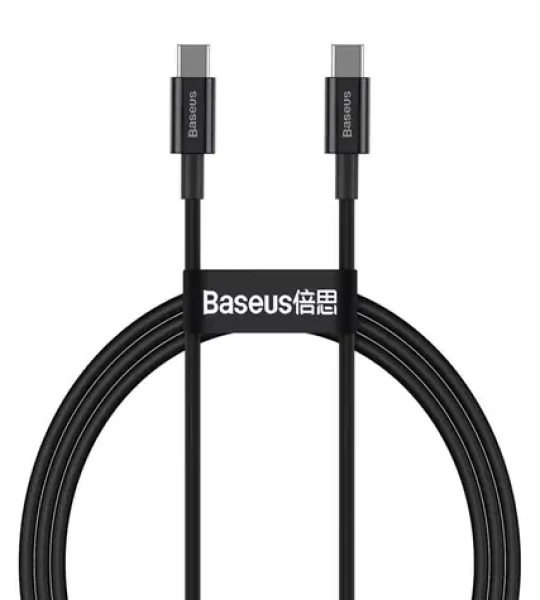 Baseus CATYS-B01 Kabel USB-C (M) - USB-C (M) 1 m černá / 100W (CATYS-B01)