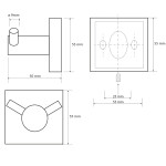 SAPHO - X-SQUARE dvojháček, chrom XQ201