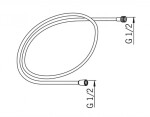 HANSA - Medipro Sprchová hadice 160 cm, chrom 04120573