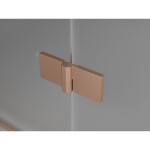 MEXEN/S - Mist-H L Duo sprchový kout dveře křídlové 105 x 110, transparent, měď kartáčovaná 8A5L-105L-110P-65-00