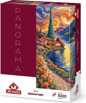 ART PUZZLE Panoramatické puzzle Směrem k cypřiši
