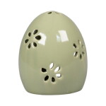 Det Gamle Apotek Keramický svícen Happy Easter Egg Green, zelená barva, keramika