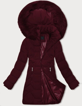 Dámská bunda ve vínové bordó barvě s kapucí J Style (16M9121-06) odstíny červené XL (42)