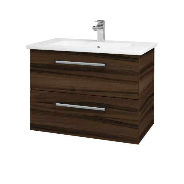 Dřevojas - Umyvadlová skříňka GIO SZZ2 80 - D06 Ořech / Úchytka T03 / D06 Ořech 82034C