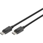Digitus DisplayPort kabel Konektor DisplayPort, Konektor DisplayPort 3.00 m černá AK-340106-030-S pozlacené kontakty, dvoužilový stíněný, stínění pletivem,