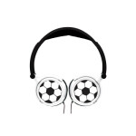 Lexibook skládací drátová sluchátka Fotbal s limitem hlasitosti