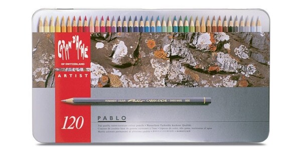 Caran d'Ache, 666.420, Pablo, umělecké pastelky nejvyšší kvality, 120 ks