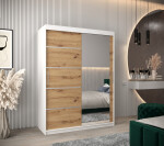 Šatní skříň Abi V2 Barva korpusu: Dub Sonoma, Rozměry: 200 cm, Dveře: Dub sonoma