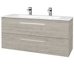 Dřevojas - Umyvadlová skříňka GIO SZZ2 120 - D05 Oregon / Úchytka T01 / D05 Oregon 407001A