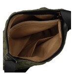 Dámská prošívaná crossbody kabelka s třásněmi Yana, zelená