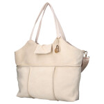 Stylová dámská semišová kabelka na rameno LB Malia, béžová