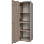 CERANO - Koupelnová vysoká skříňka Adele - TIP-ON otevírání - dub Cannolo Cremona - 30x120x33 CER-295076