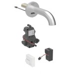 GEBERIT - Piave Elektronická umyvadlová baterie pod omítku, síťové napájení, easy to clean, kartáčovaná nerez 116.262.SN.1