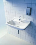 DURAVIT - Starck 3 Umyvadlo 500x360 mm, s 1 otvorem pro baterii, s WonderGliss, alpská bílá 03005000001