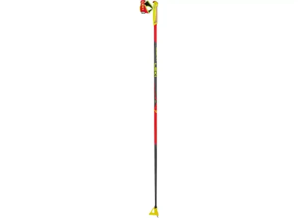 Leki HRC Jr 2024/25 - Leki HRC Junior dětské běžecké hole bright red/black/neon yellow 145 cm