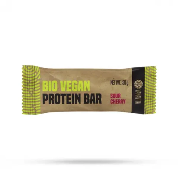 Proteinová tyčinka BIO Vegan Bar - VanaVita (sour cherry, 50 g) (49804-2-50g-sourcherry)