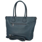 Trendy dámská koženková kabelka na rameno Ceyla, modrá