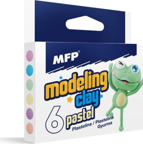 Modelovací hmota 6 ks barev PASTEL 100g